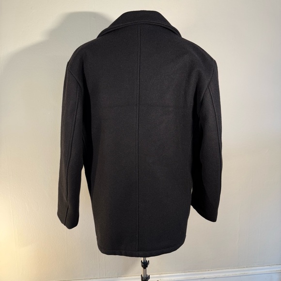 Schott NYC Black Wool Peacoat – Made in Canada - Picture 9 of 16
